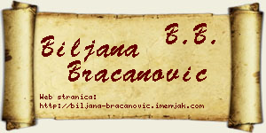 Biljana Bracanović vizit kartica